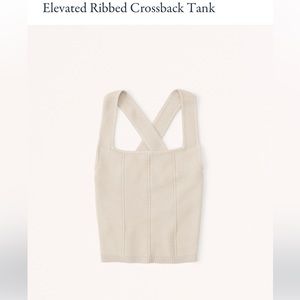 Abercrombie Elevated Ribbed cross back tank